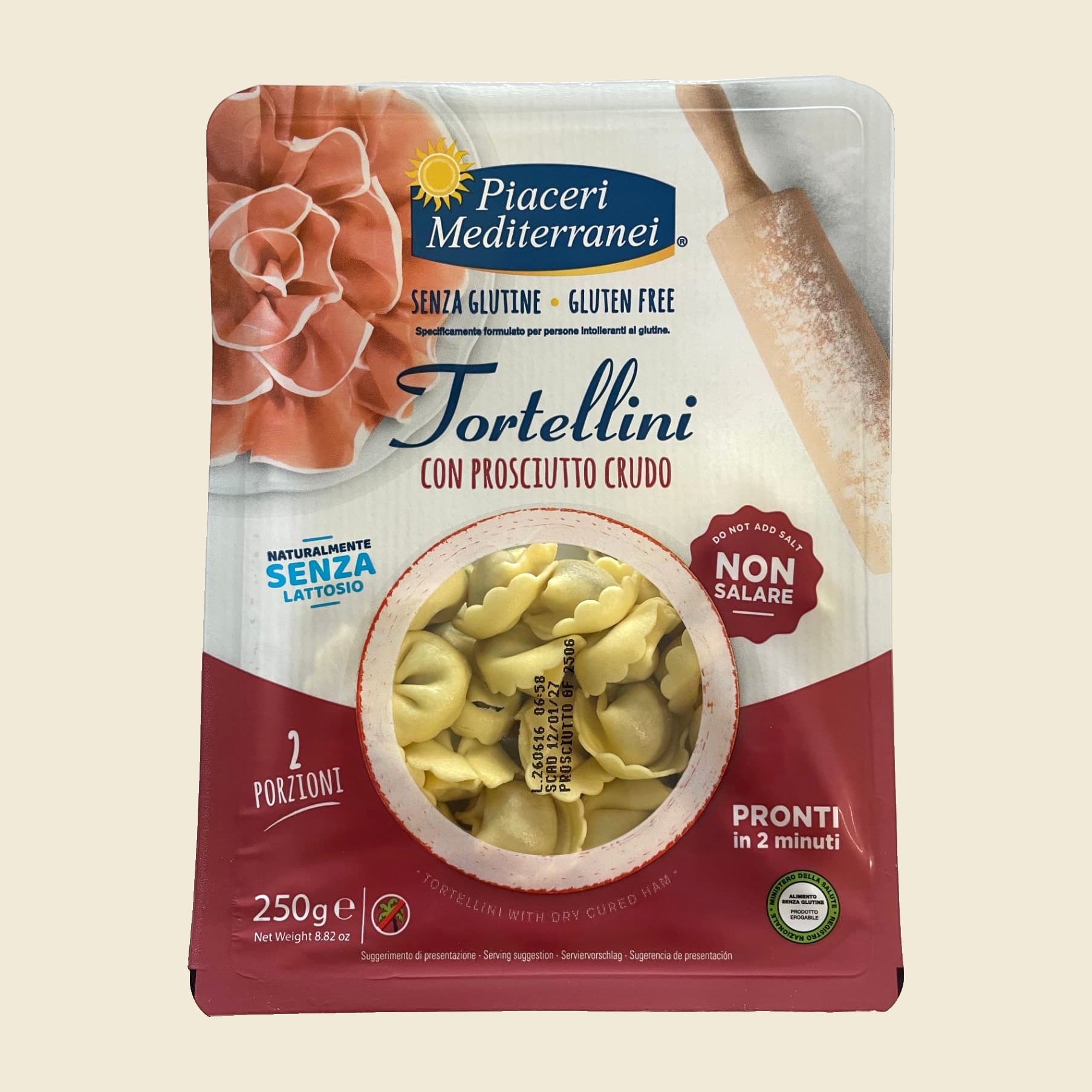 Tortellini con Prosciutto Crudo