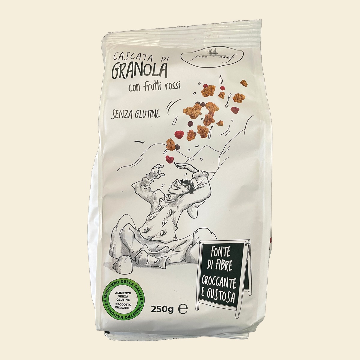Cascata di Granola con Frutti Rossi
