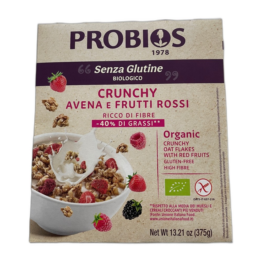 Crunchy Avena e Frutti Rossi Bio
