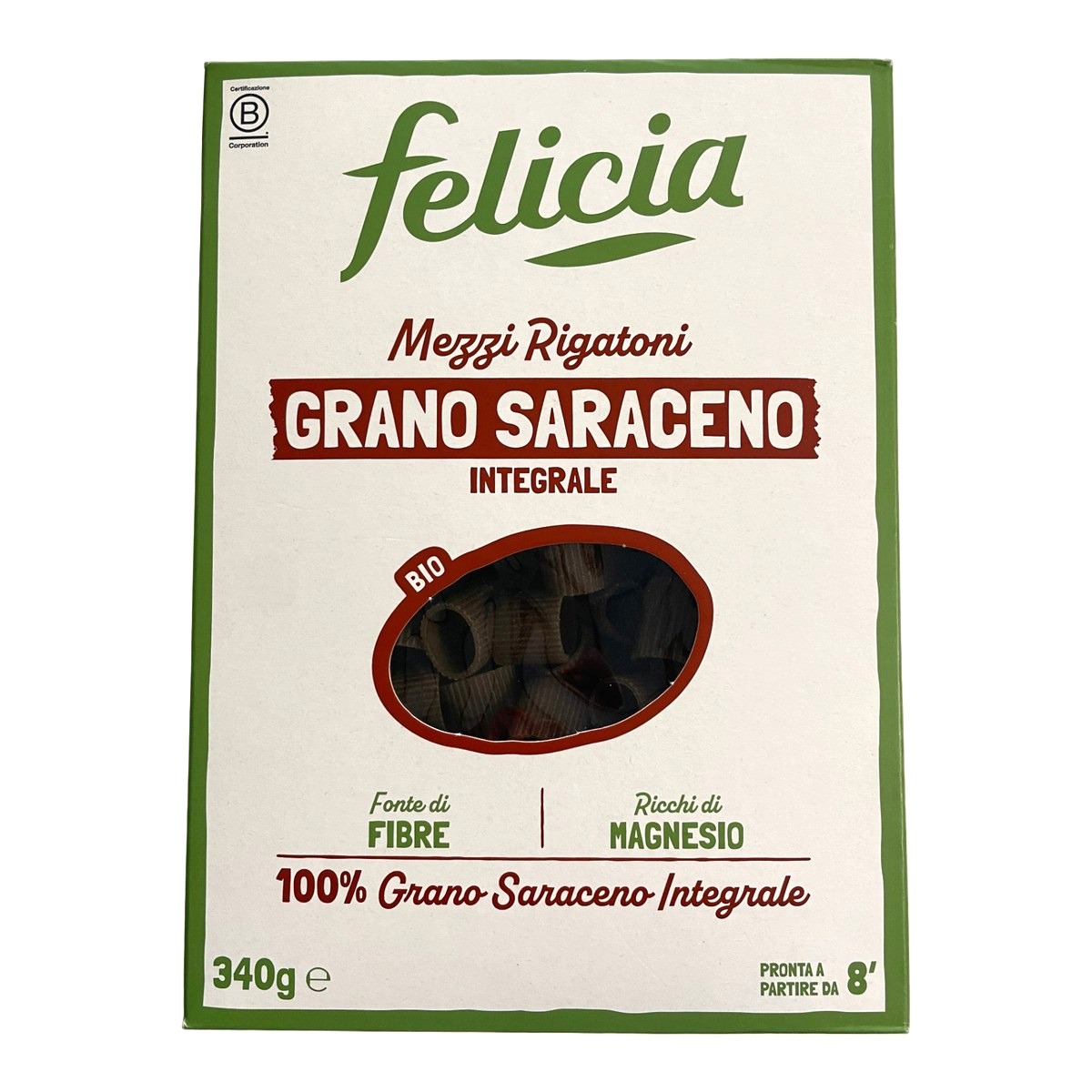 Mezzi Rigatoni Grano Saraceno Integrale Bio