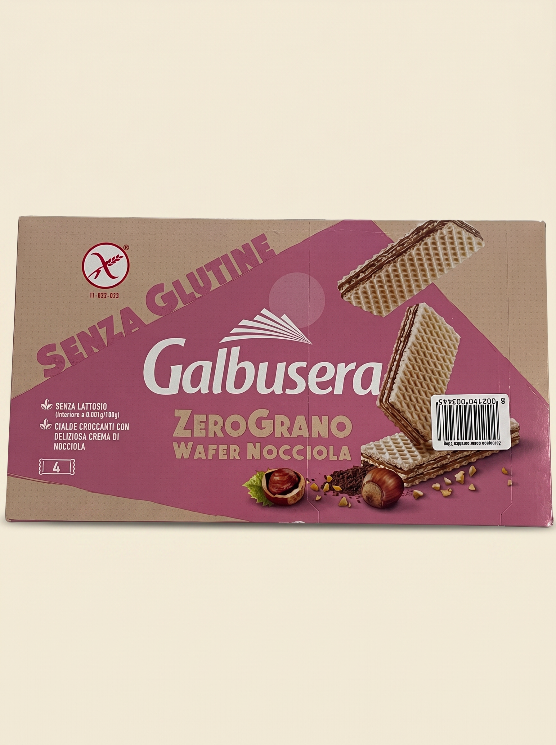 ZeroGrano Wafer Nocciola